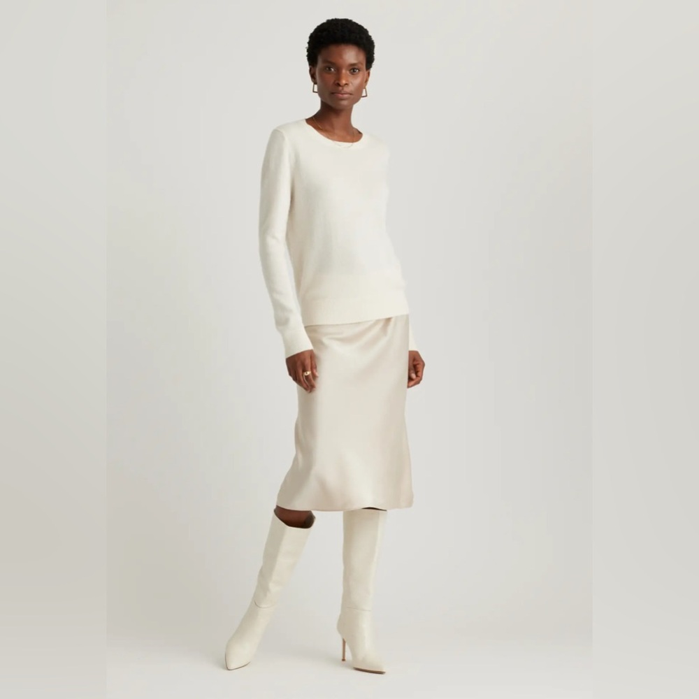 Quince Silk midi skirt